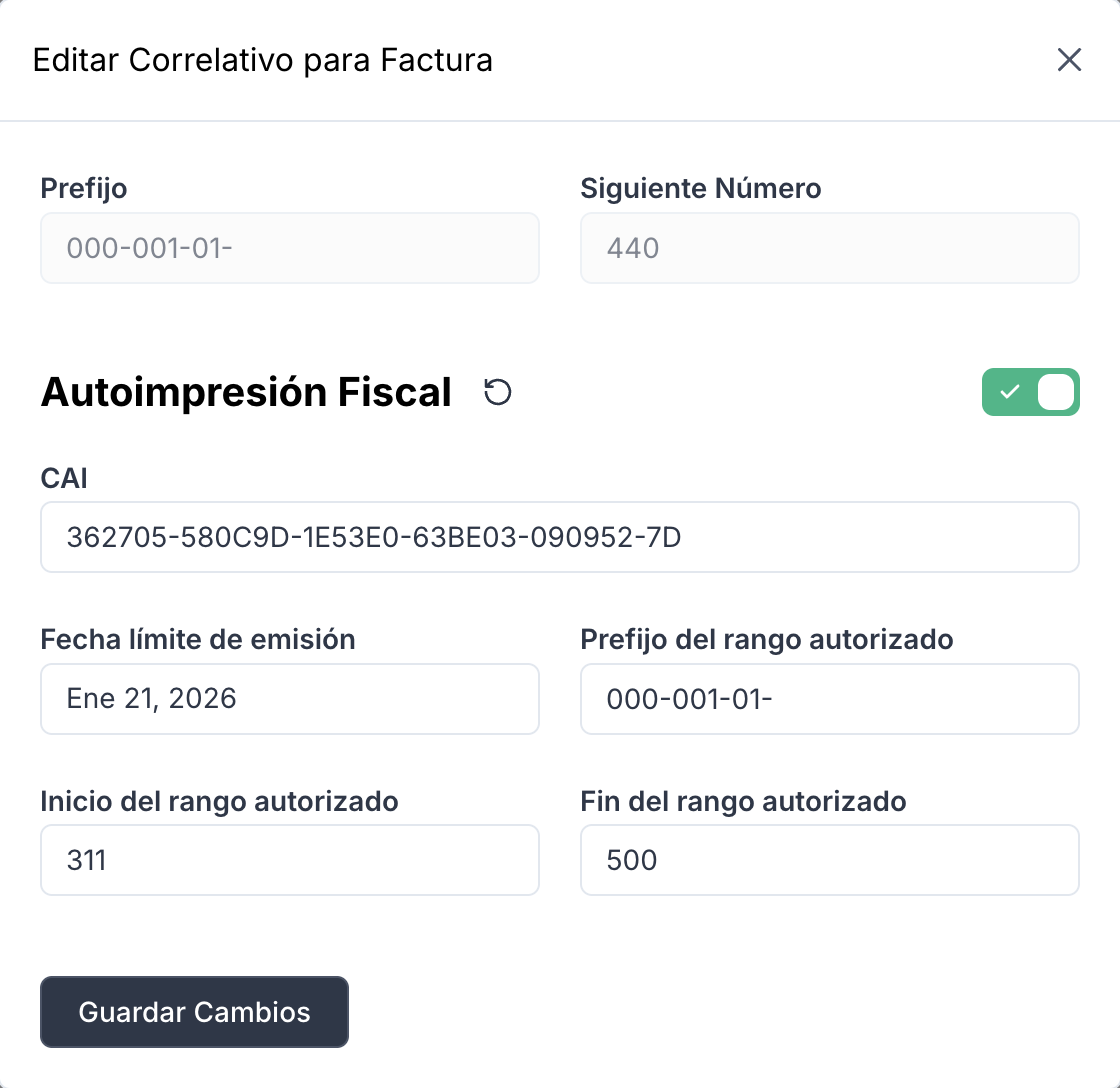 Configuración de CAI en Asyst ERP